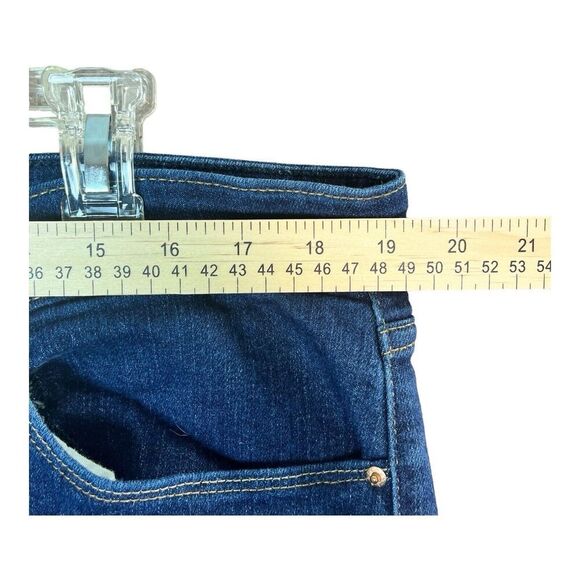 Levis Stretch Blue Jeans Women’s18M Mid Rise Boot Cut Tag 34x32 Fit 38x30 Flaw - Picture 11 of 14